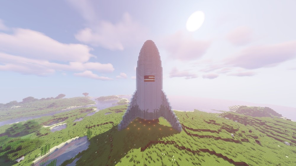 SpaceX Starhopper in Minecraft