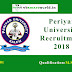 Periyar University Recruitment 2018