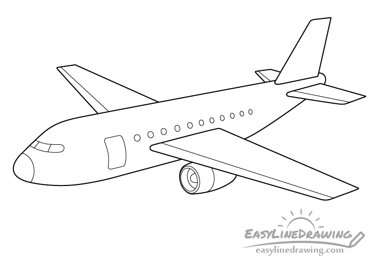 Cách vẽ một chiếc máy bay