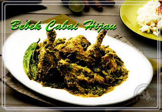 Resep Bebek Bumbu Cabai Hijau Pedas Mantap