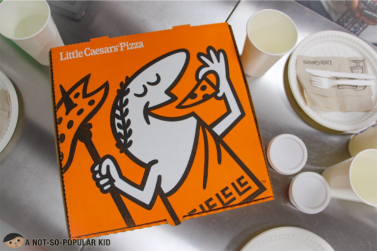 Orange Box of Little Caesars Pizza