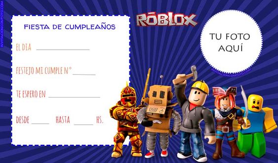 Fazer Convites de Aniversário De Roblox Masculino Para ImprimirEdite Online