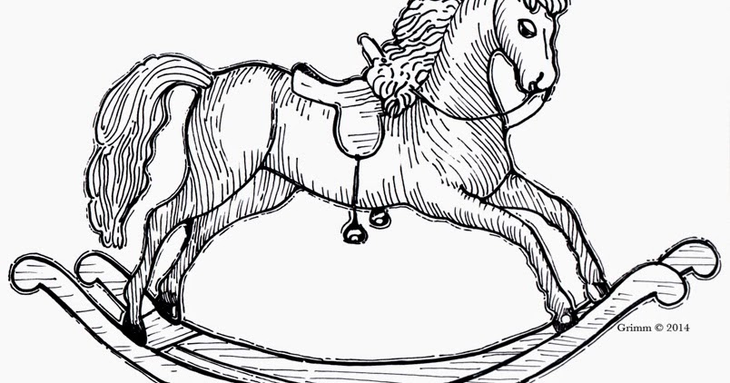 Download A toy rocking horse coloring page | Belznickle Blogspot ...