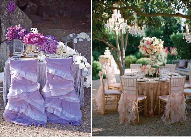 Chair Covers Ruffles feathers sequins Image sources 1 2 3 4 