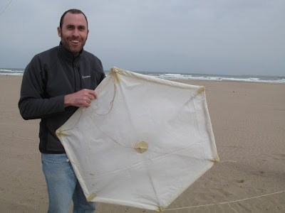 Parte anterior de la cometa hexagonal  (Foto: Juan Antonio Muñoz)