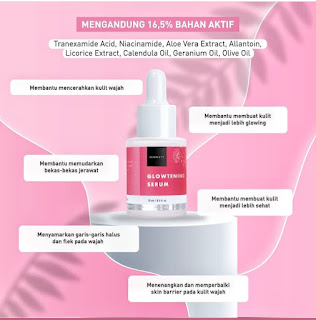 Manfaat glowtening serum, Scarlett, cara pemakaian serum