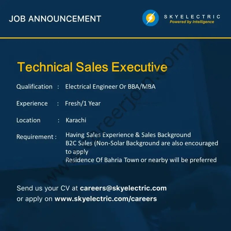 Jobs in Sky Electric Pvt Ltd