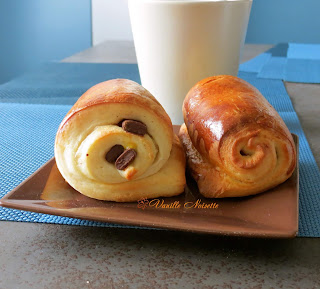 Pain au chocolat brioché préparation