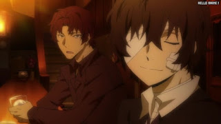 文スト 2期1話 太宰治 Dazai バー | 文豪ストレイドッグス アニメ 黒の時代 Bungo Stray Dogs Episode 13