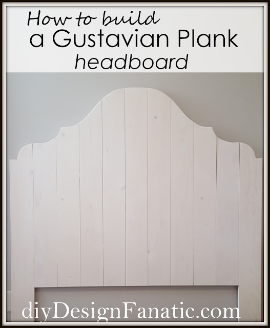 Gustavian Plank Headboard, cottage headboard,farmhouse headboard, cottage, cottage style, farmhouse, farmhouse style, guest room, diy headboard, diyDesignFanatic.com