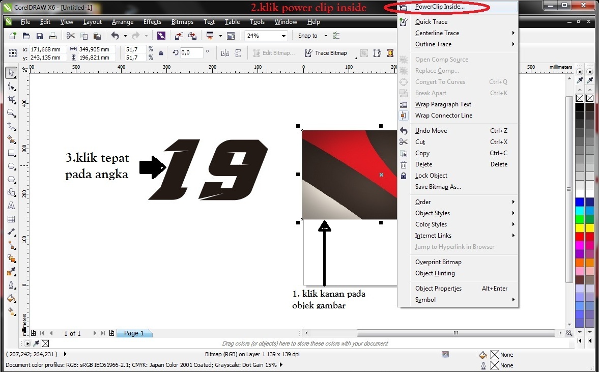 BagiBagi ILmu Cara Membuat Nama Nomor Start Racing CorelDraw