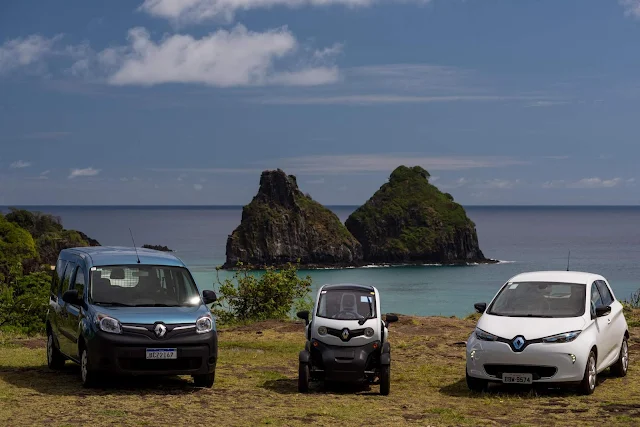 Renault elétricos chegam a Fernando de Noronha