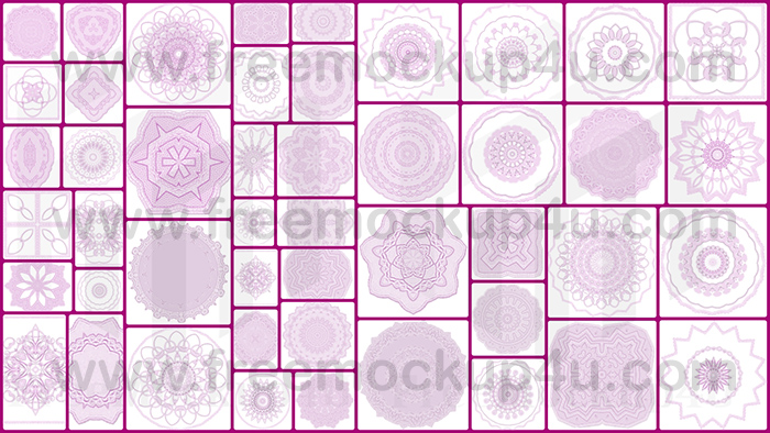 Lace White Pink Perforated Without Background Png Pack 05