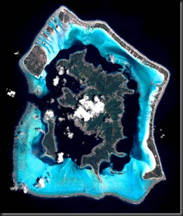 Bora Bora from space