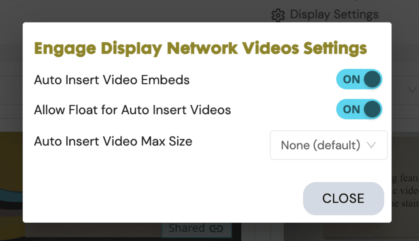 make sure both of these settings are turned on by selecting display settings and clicking