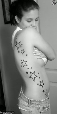 Free tribal tattoo designs 107. Amazing Female Side Body Star Tribal Tattoos