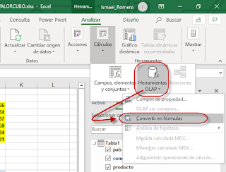 Herramientas OLAP-Convertir en fórmulas