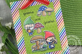 Sunny Studio Stamps: Home Sweet Gnome Sliding Window Interactive Card by Juliana Michaels