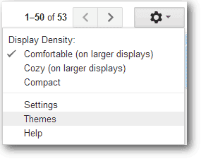 gmail themes setting