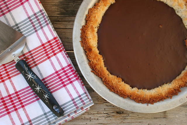 Gluten-Free Chocolate Coconut Pie | Nothing in the House