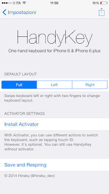 HandyKey Cydia App