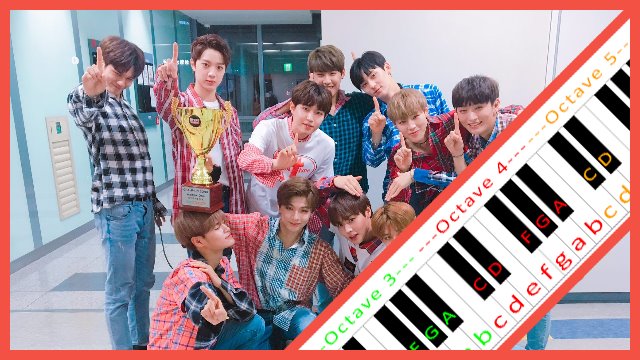 Energetic by Wanna One Piano / Keyboard Easy Letter Notes for Beginners