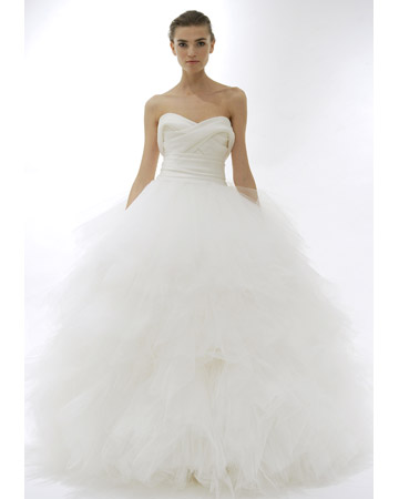 I love big puffy princessy wedding dresses What do you look for in yours 