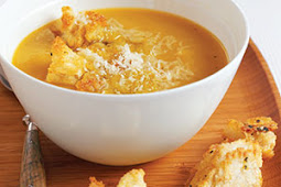 Butternut Squash Soup With Sage & Parmesan Croutons