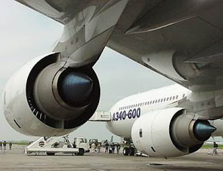 New Airbus 340-600 crashed into a blast barrier