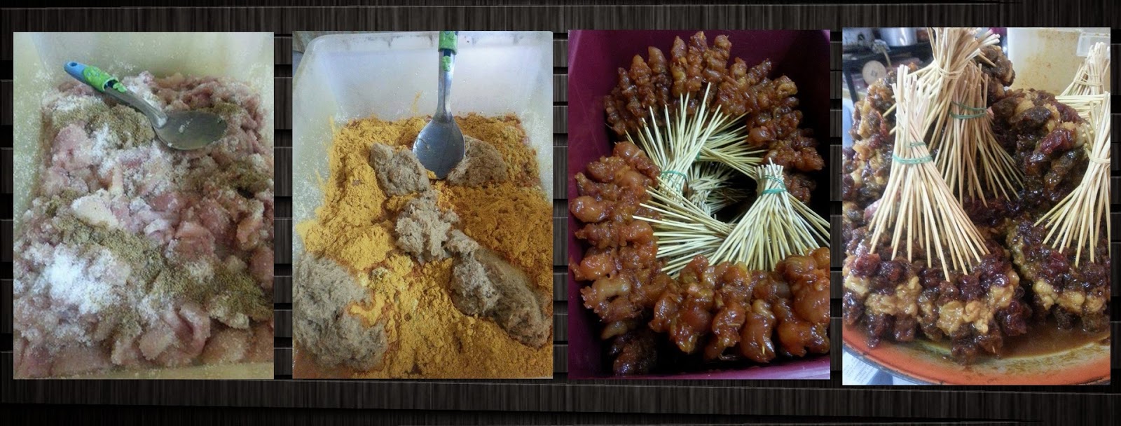 Sate Ayam dan Daging Simple  Koleksi Resepi Emak