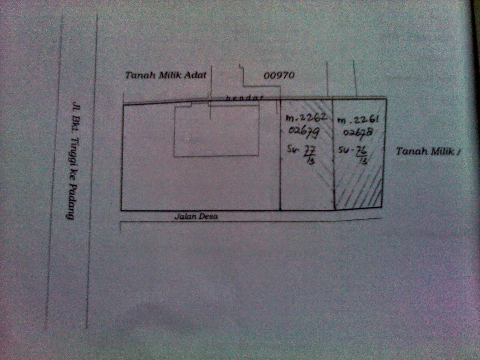 Rumah Dan Tanah Di Pinggir Jalan Raya Padang