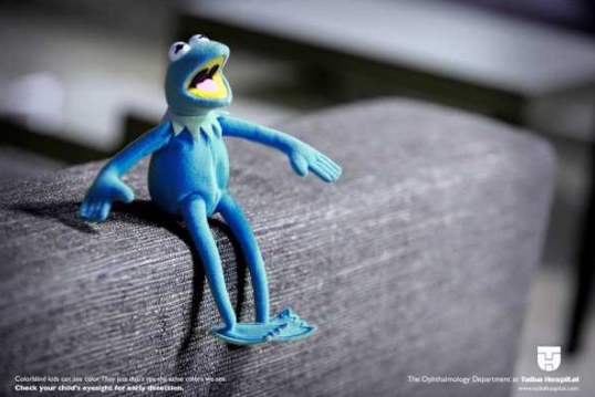 Blue frog