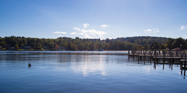 Spiaggia di Weirs beach-Lago Winnipesaukee