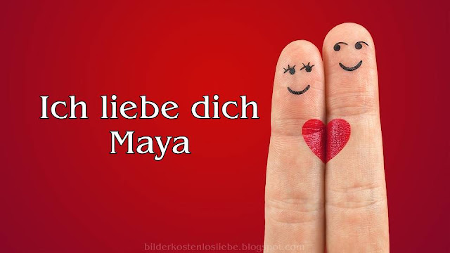 Bild von ich liebe dich für Maya