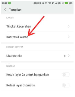 Cara Mengatur Layar Ponsel Kontras Dan Warna Ponsel Xiaomi