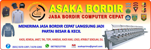 bordir selempang, bordir kemeja, bordir topi, bordir saputangan, bordir goodie bag, bordir souvernir, Jual Jasa Bordir Komputer kaos,emblem,logo,badge,BORDIR pangkat tni/polisi,bordir emblem, bordir logo perusahaan,bordir logo universitas,bordir logo club motor,bordir tas