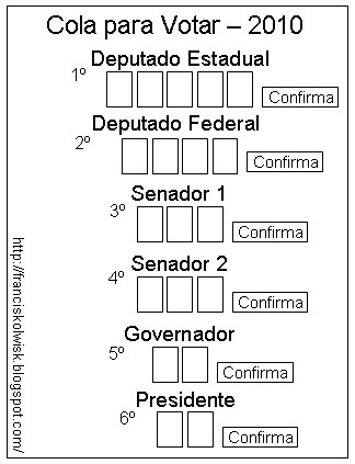 Cola para votar em 2010