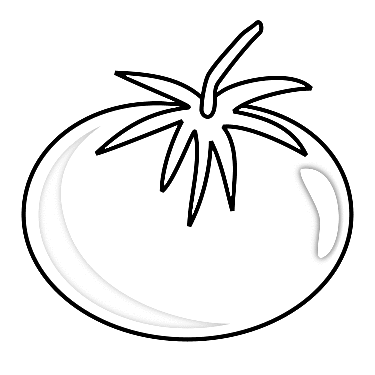 Tomato Coloring Page For Kids Coloringnep Free Coloring Pages