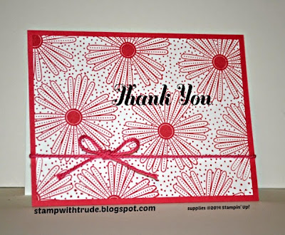 Many Thanks stamp set, Thank You card