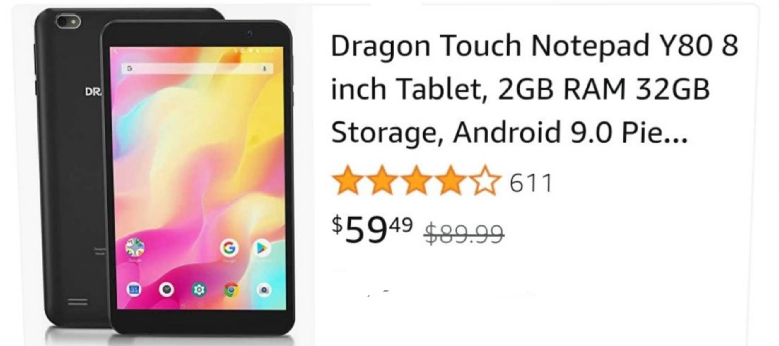 Dragon Touch Notepad Y80