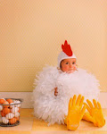 Chicken shape Halloween costume design for small kids