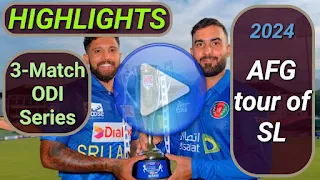 Afghanistan tour of Sri Lanka 3-Match ODI Series 2024 Videos