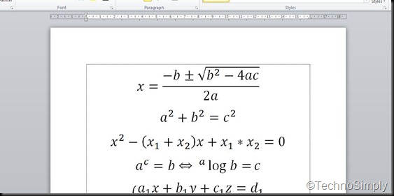 Cara Menggunakan Equation Pada Word Versi Lawas