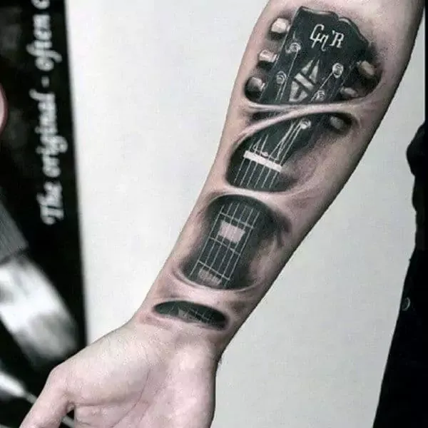 Music Sleeve Tattoos For Men Lyrical Ink Design Ideas Music