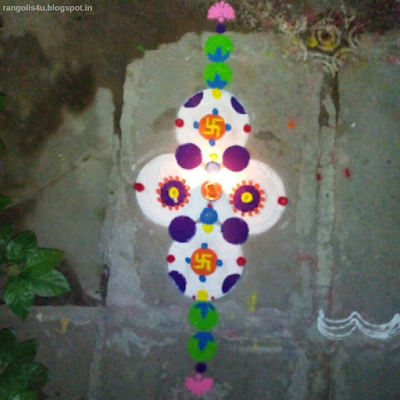 Multi design Swastik Rangolis