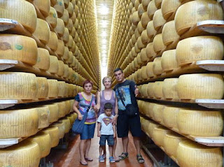 Quesería de parmigiano reggiano 4 Madonne dell'Emilia Dairy.