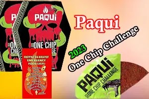 One Chip Challenge, a spicy food challenge by Paqui, a tortilla chip company