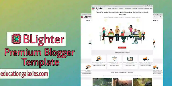 BLighter Premium Blogger Template Free Download Now Latest