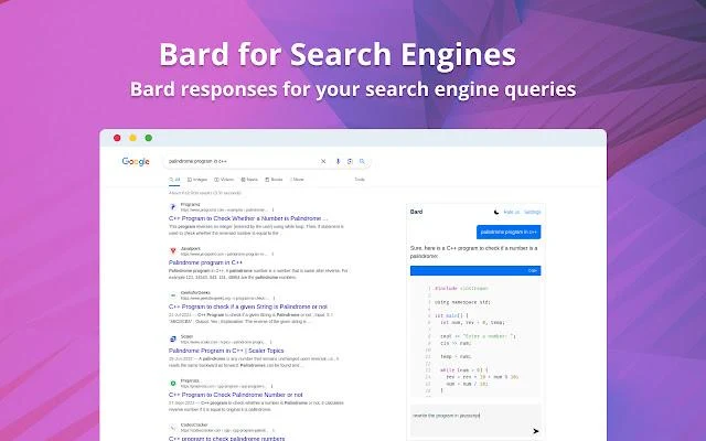 Google Bard Chrome Extension