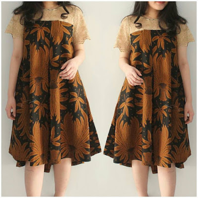 Dress Batik  Wanita Modern Model  Baju Terbaru 